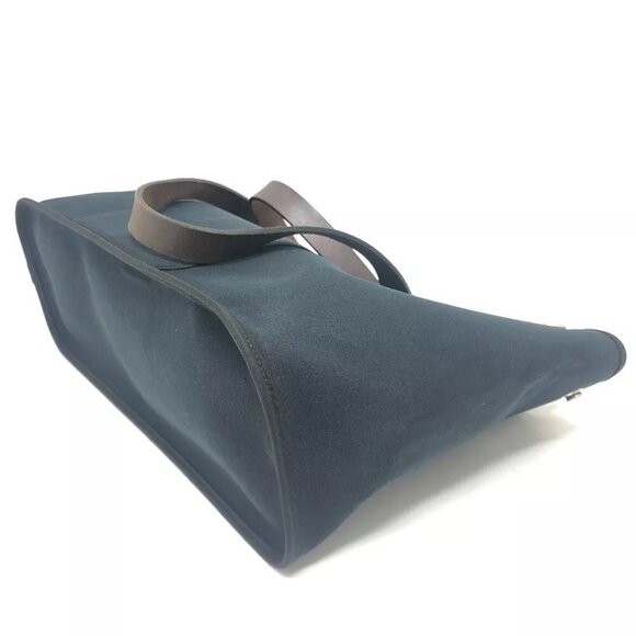 HERMES Kavac Elan PM Shoulder Bag Tote Bag Leather/Canvas Black/SilverHardware - Picture 10 of 16